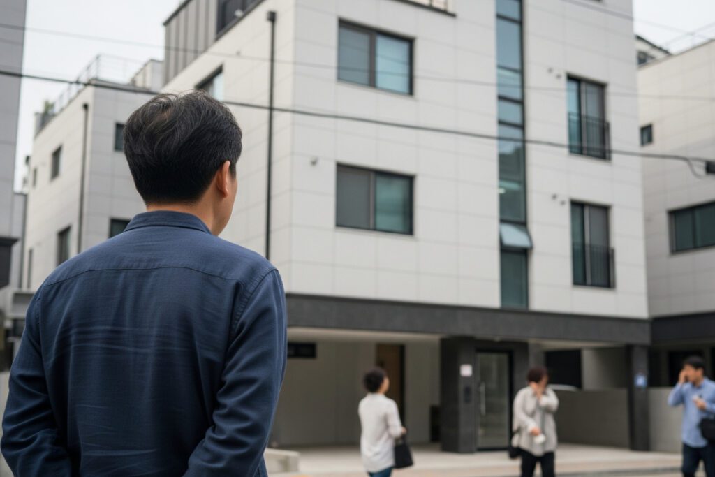 월세 연체로 답답해 하는 집주인과 안나가고 버티는 세입자